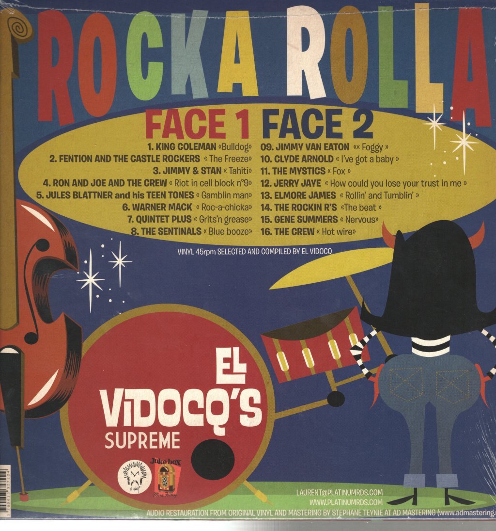 Various Artists Rocka Rolla El Vidocq's Supreme LP vinyl Europe Jukebox