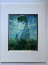 NATIONAL GALLERY OF ART Claude Monet  Woman with a Parasol  Double Matted Print