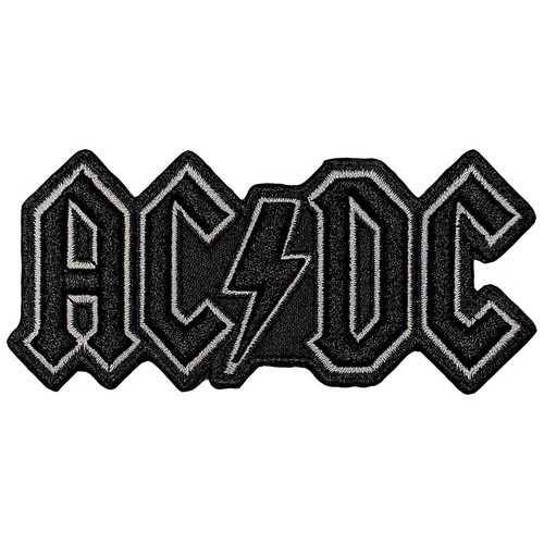 AC/DC Iron-On Woven Patch: BLACK LOGO IN 3D: acdc Official Merch fan gift £pb - Bild 1 von 10
