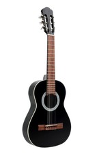 Sunlite Cm-100kbk 34" 1/2 Classical Guitar Bk Satin Finish W 20mm Padded Gig Bag