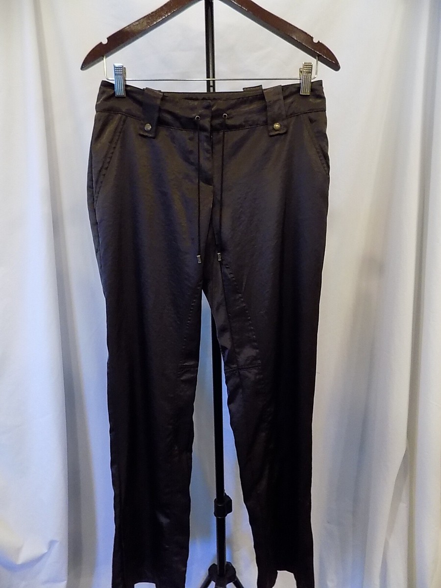 san-san様 Laundry By SHELLI SEGAL Brown Satin Style Pants #52549 Womens Size