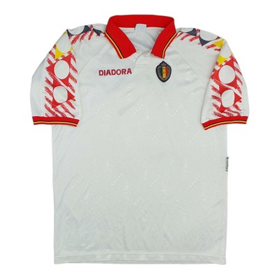 Maillot Diadora Belgique N°11 Vintage 1994 (porté) - Certificat D'authenticité