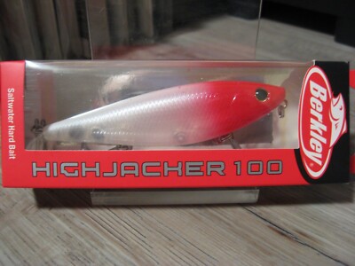 Berkley 4'' HighJacker 100 Saltwater Top Water Fish Lure 2/3 Oz - Red Head Color