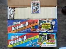 Topps Baseball (1) Each 1992 & '93 Factory Sets W/Jeter, '94 Hand Collated Set