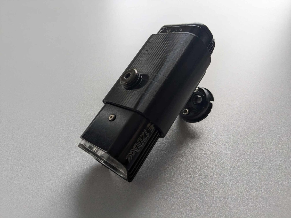 Support Vélo Pour GoPro Lezyne Super Drive 1200XXL - Fixation Noir PETG - Neuf
