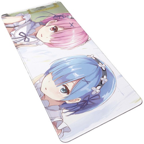 Re Zero Rem & Ram Anime Girl Playmat Mousepad Large Game Mouse Pad Keyboard Mat - 第 2/3 張圖片