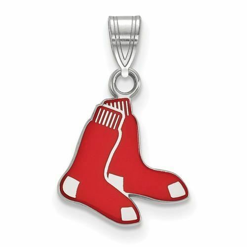 SS MLB Boston Red Sox Pair of Socks Small Enameled Pendant