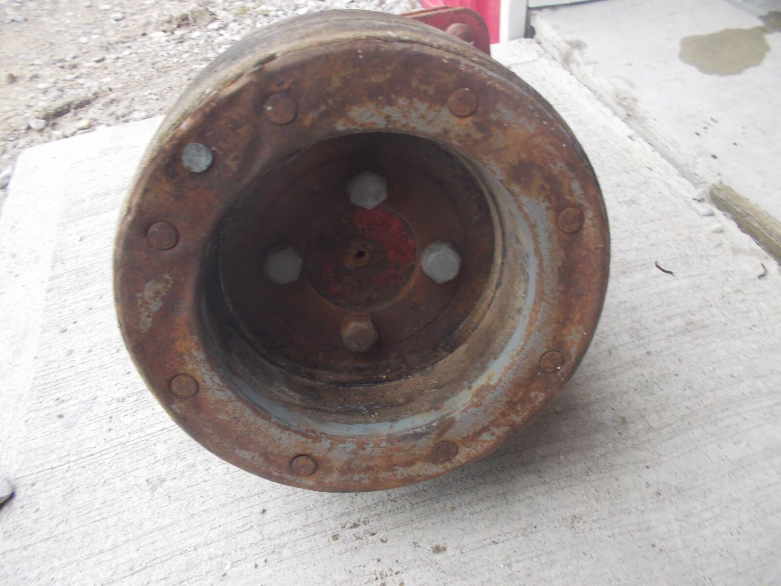 Ford 8N tractor flat belt PTO pulley + drive assembly & top link holder