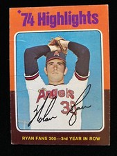 1975 Topps NOLAN RYAN #5 74 HIGHLIGHTS Mets Astros Rangers Angels HALL OF FAME A