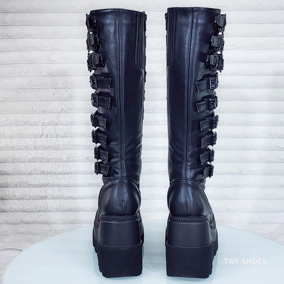 【Knuth Marf】skinny platform boots skinny platform boots/black | KNUTH MARF