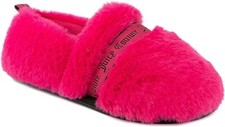 Juicy Couture Gretchen Slippers Faux Fur Plush Fuchsia Pink Womens Size 10 Boxed