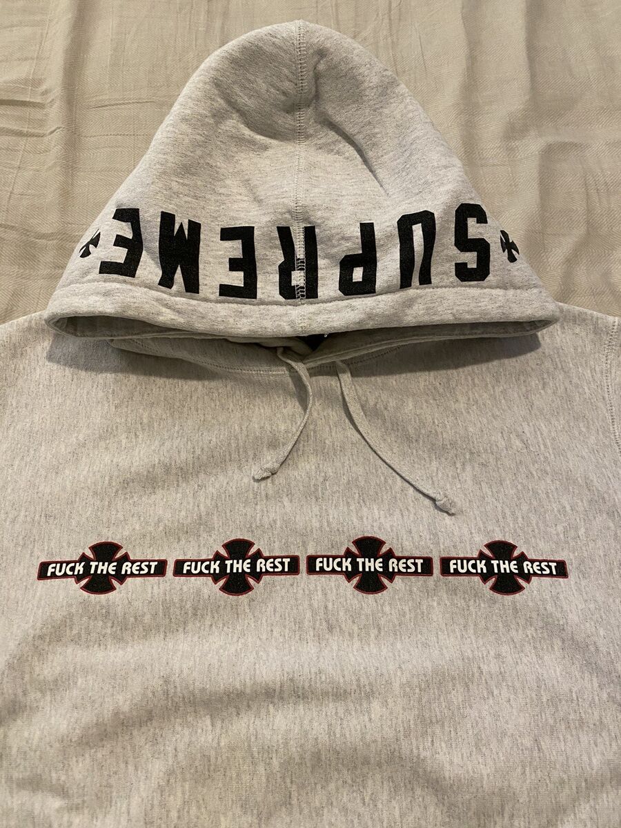 Supreme x Independent Hooded Sweatshirt Grey XL FW15 | eBay Supreme x Independent Hooded Sweatshirt Grey XL FW15 | eBay