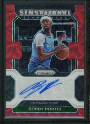 2021-22 BOBBY PORTIS AUTO PANINI PRIZM SENSATIONAL SIGNATURES 