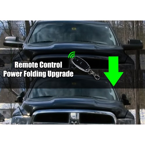 Espejos retrovisores de remolque plegados eléctricos remotos para 09-18 Ram 1500/10-18 2500/3500/señal ámbar - Imagen 5 de 7