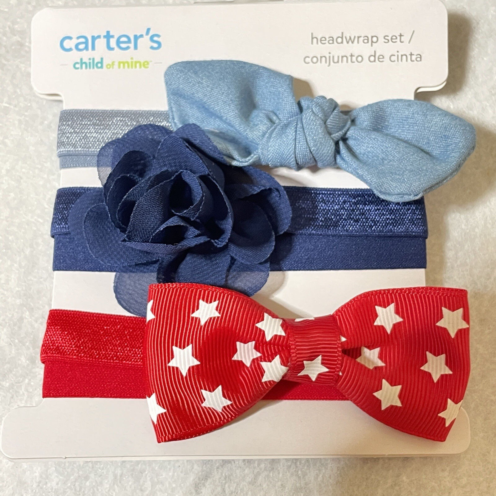 Carter's Baby Girl Patriotic Outfit Bundle includes Shoes and Accessories 7Pc. image 8