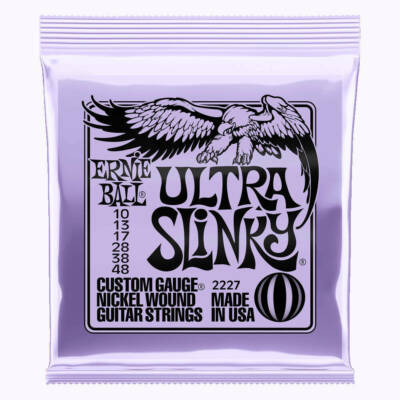 Ernie Ball P02227 Ultra Slinky Nickelwound Electric Guitar Strings 10 - 48 Gauge