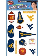 Fan-A-Peel West Virginia Waterless Peel and Stick Temporary Tattoos