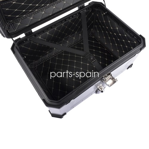 65L Plata Moto Top Case para BMW Suzuki Yamaha Honda - Imagen 9 de 12