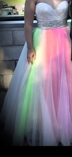 Rainbow wedding dress