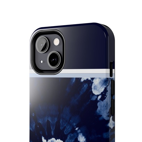 Grandmacore Indigo Blue White tie dye Tough Phone Case Iphone Samsung Galaxy - 第 43/110 張圖片