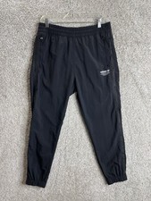 ADIDAS Black Nylon Rare Joggers La Marque Aux 3 Bandes Track Pants Small