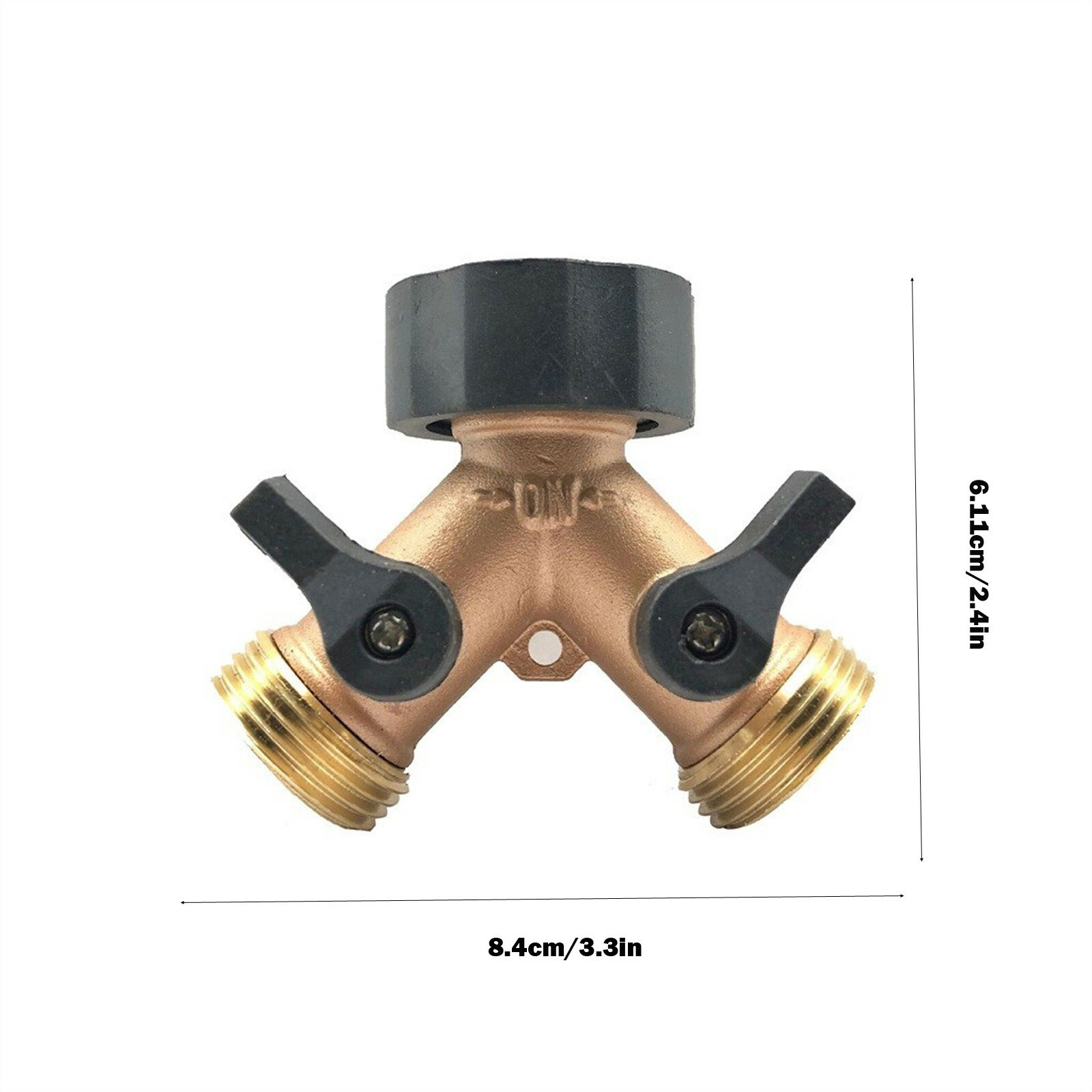 Brass Manifold 3/4 Tap Splitter Brass Manifold Double Way Washing Machine Hose Connector Y Type