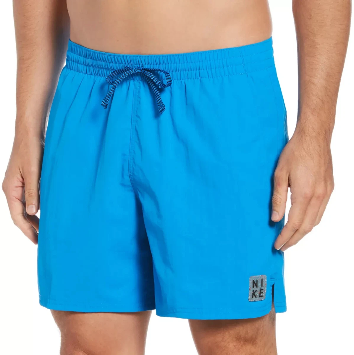Nike Men s Solid Icon 5 Volley Swim Shorts Blue Size X Large