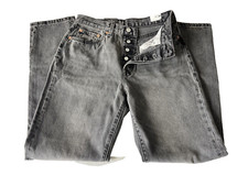 Levi's Premium 501 1981 Women's Black Jeans Size 28x31 High Rise Tapered Leg