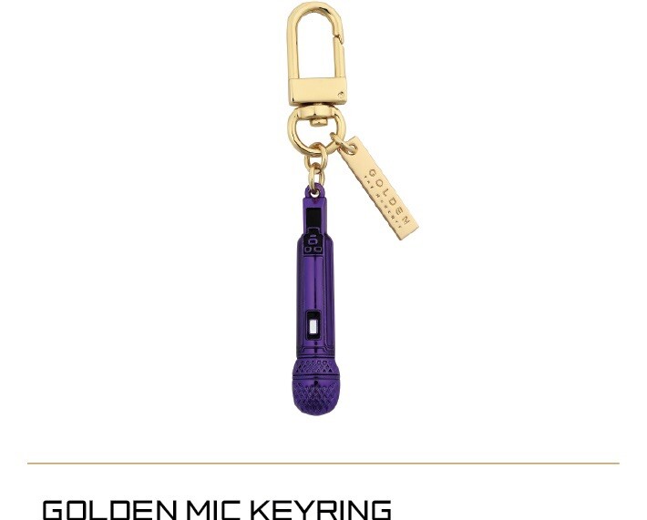 【JUNG KOOK】GOLDEN 展示会MIC KEYRING BTS Jungkook Exhibition GOLDEN Microphone Keyring Korea
