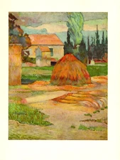1972 Vintage GAUGUIN "LANDSCAPE NEAR ARLES" GORGEOUS COLOR offset Lithograph