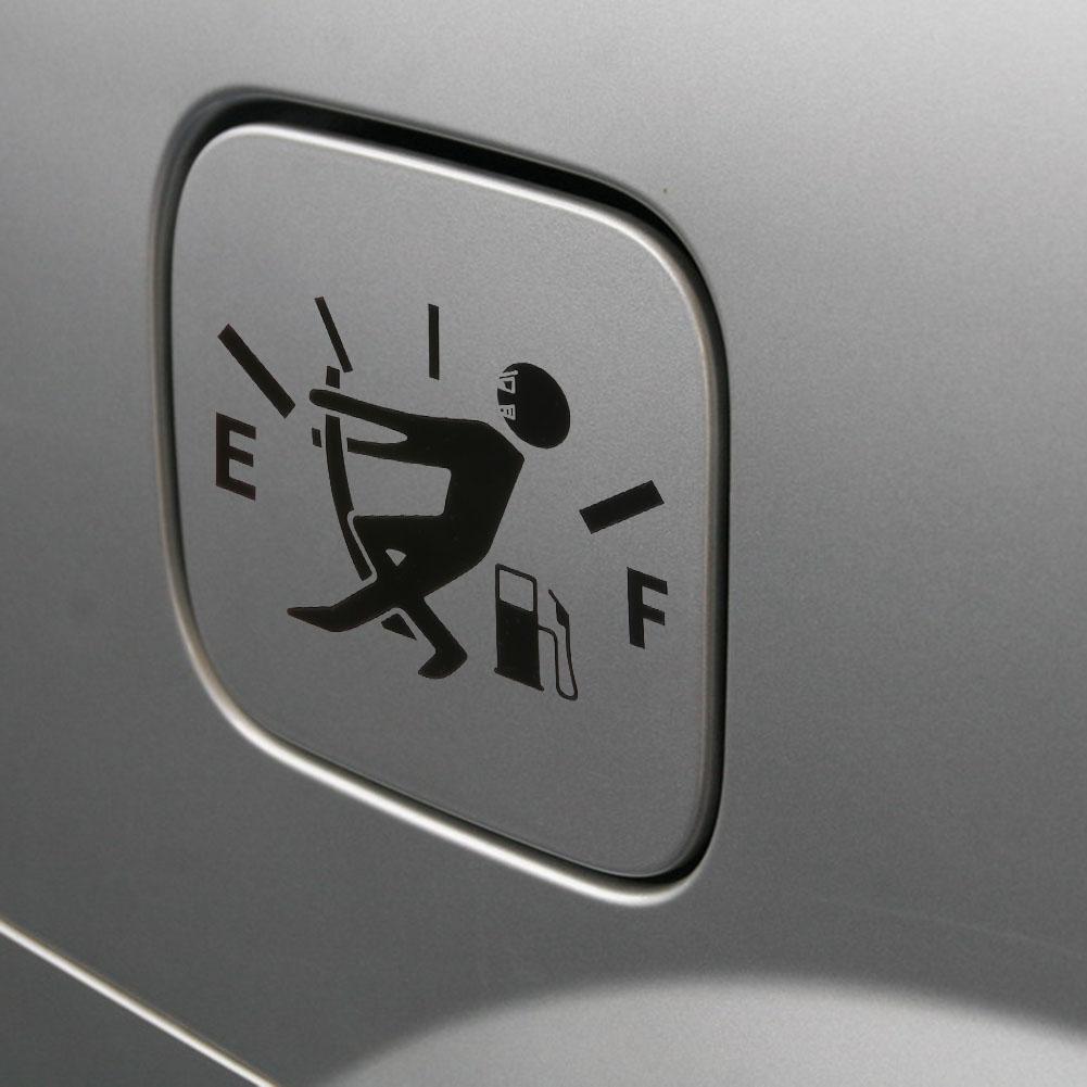 1pc Funny Car Fuel Tank Cover Sticker Auto Body Window Decorative Decal