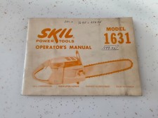 VINTAGE SKIL Chainsaw Model 1631 Operators Instruction Manual