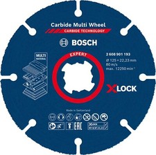 Bosch EXPERT Carbide Multi Wheel X LOCK Cutting Disc 125 mm, 22.23 mm 2608901193