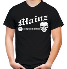 Mainz kämpfen & siegen Herren T-Shirt | Fussball Ultras Fan | M1
