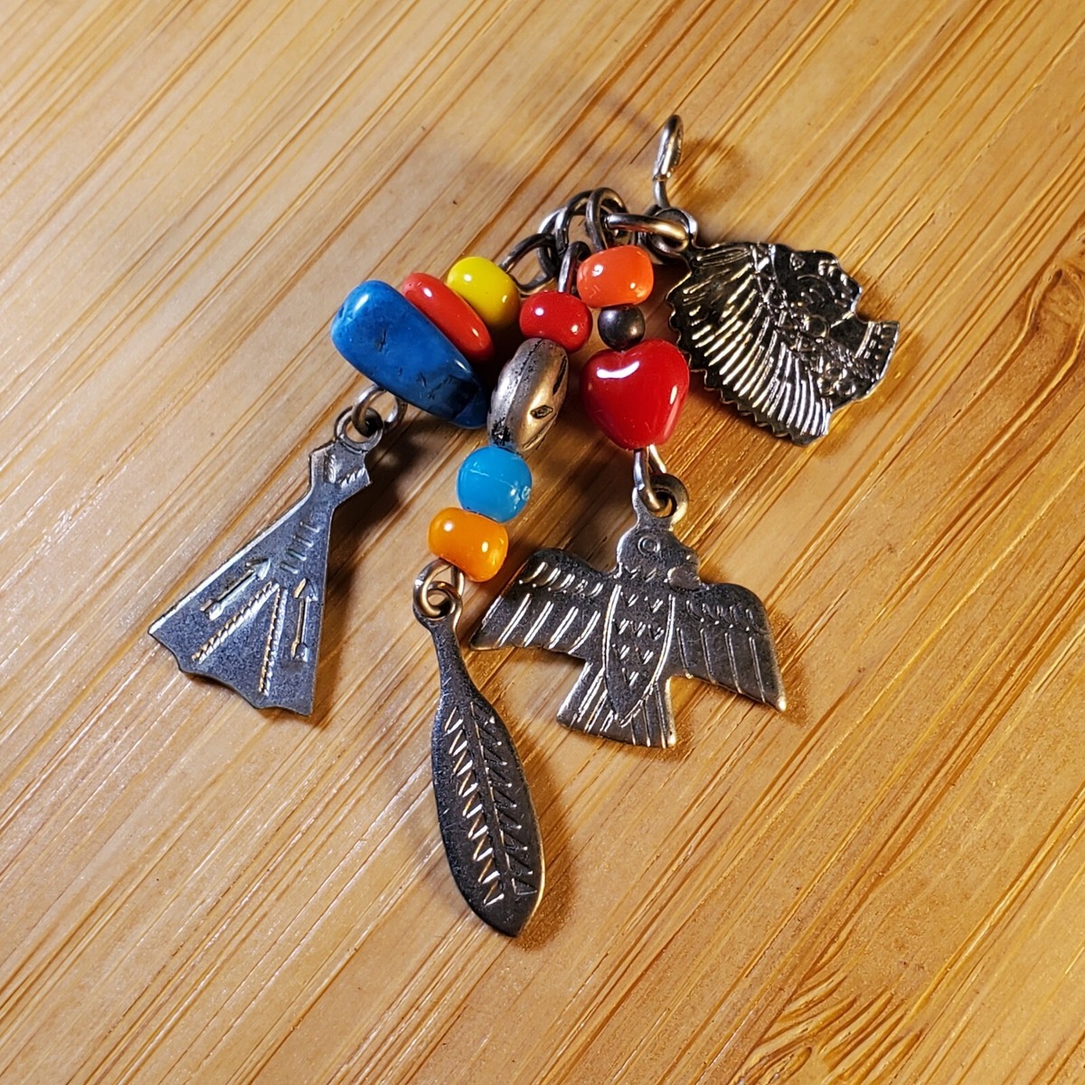 Vintage Native American Charms Southwestern Cowboy Indians