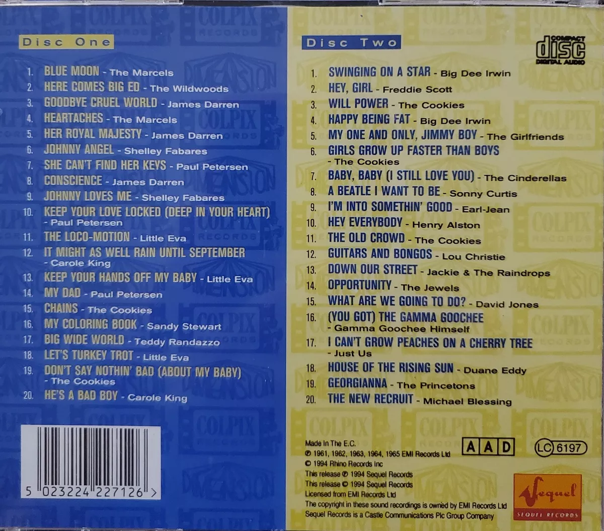 Various Artists - The Colpix-Dimension Story - RARE Oop LIKE NEW 2-CD IMPORT