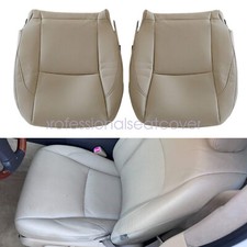 For 2007-2012 Lexus Es350 Driver Passenger Perforated Bottom Seat Cover - Tan For 2007-2012 Lexus Es350 Driver Passenger Perforated Bottom Seat Cover - Tan