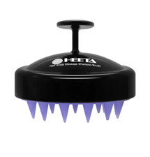 HEETA Scalp Massager   Hair Growth Brush  Dandruff Remover, Black