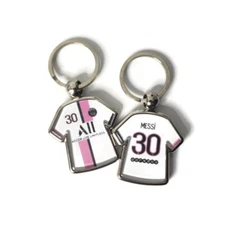 Paris Saint Germain soccer jersey Messi keychain souvenirs 2021 2022