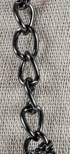 Vera Wang Black Rhinestone Gunmetal-Tone Necklace 22" Lobster Clasp - Picture 3 of 8