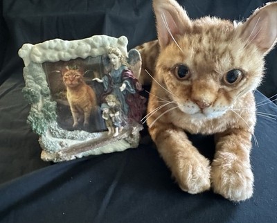 Cuddle Clones Plush Cat Orange Tabby w/ Photo graph