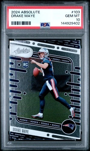 2024 PANINI ABSOLUTE #103 DRAKE MAYE ROOKIE RC PSA 10