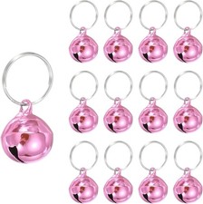 12 PCS Dog Bell, Mini Cat Bell Small Pet Collar Bells Keychain Cute Bulk Metal