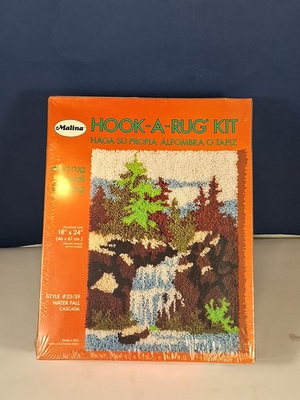 #ad Malina WATER FALL CASCADE #25 59 Latch Hook Rug Kit Sealed $24.99