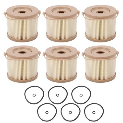 6 Stück Kraftstofffilter Wasserabscheider Öl- und Wasserfilter Set Set