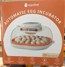 NEW APDOE Extra-Large Chicken 25 Egg Incubator Automatic Turner  Water Refill