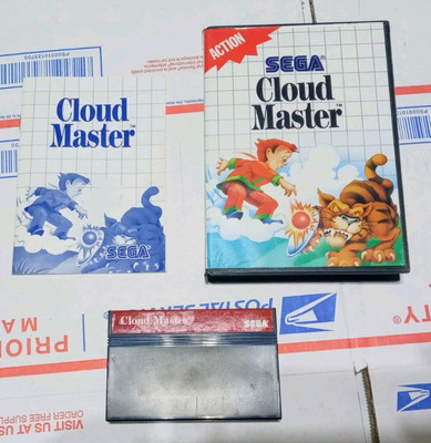 Cloud Master Sega Master System COMPLETE Inbox Tested