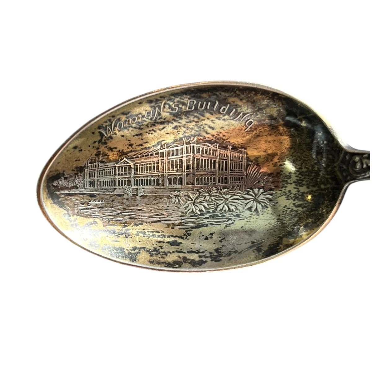 1893 Chicago Worlds Fair Sterling Spoon Woman’s Building Columbian Expo 20 grams