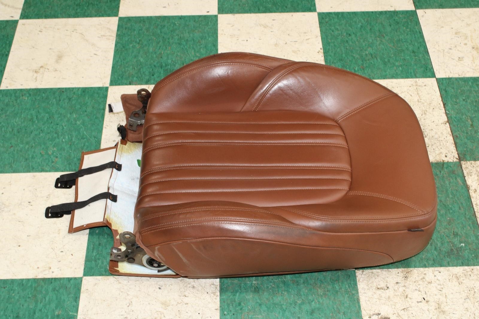 14-17 Ghibli Brown Leather Front Driver Left LH Seat Upper Cushion Backrest Back
