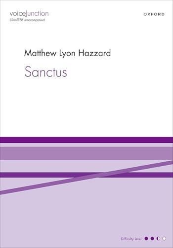 Sanctus Vocal score SSAATTBB unaccompanied Hazzard, Matthew Lyon Paperback - Image 2